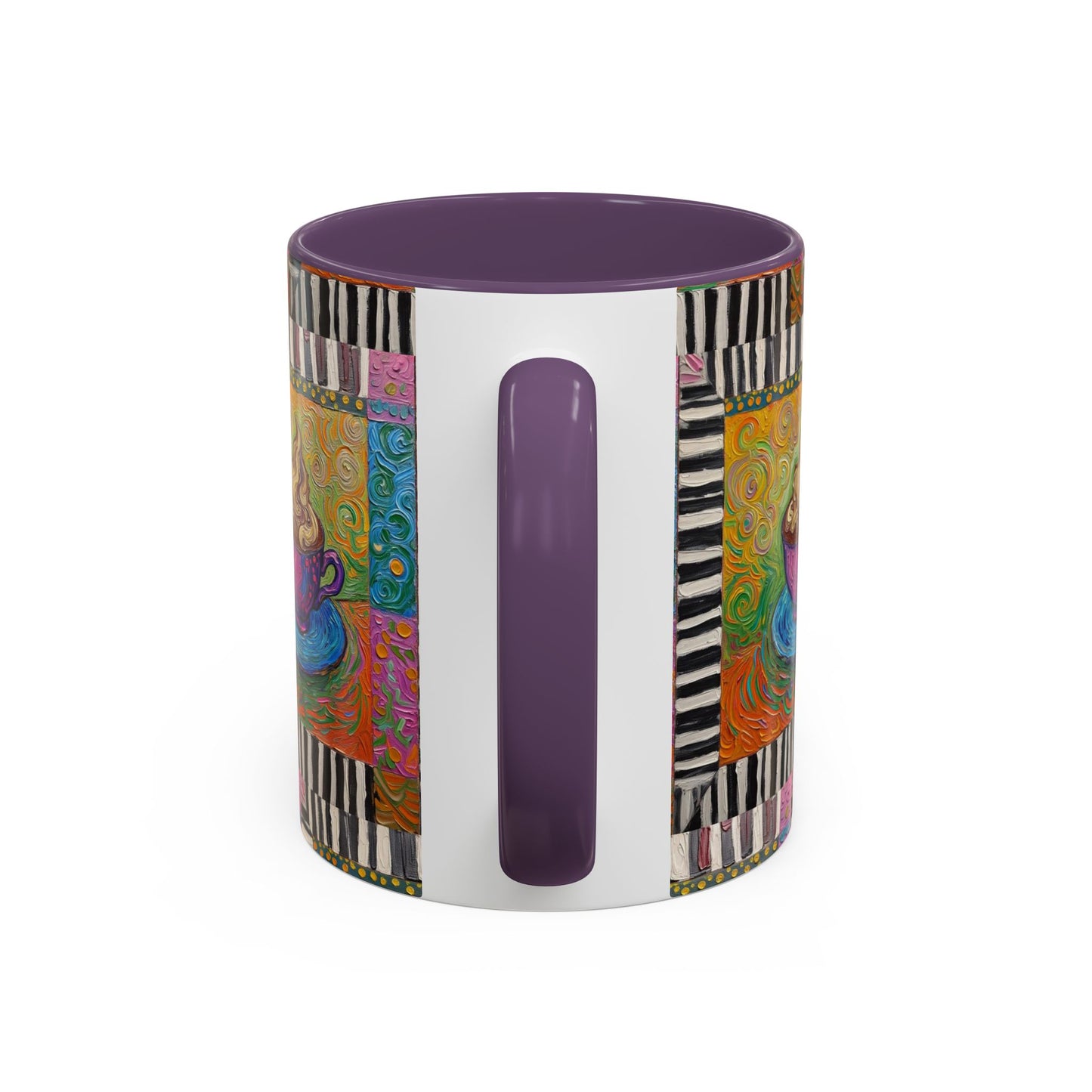 Whimsical Coffee Cup Art mug | Accent Coffee Mug