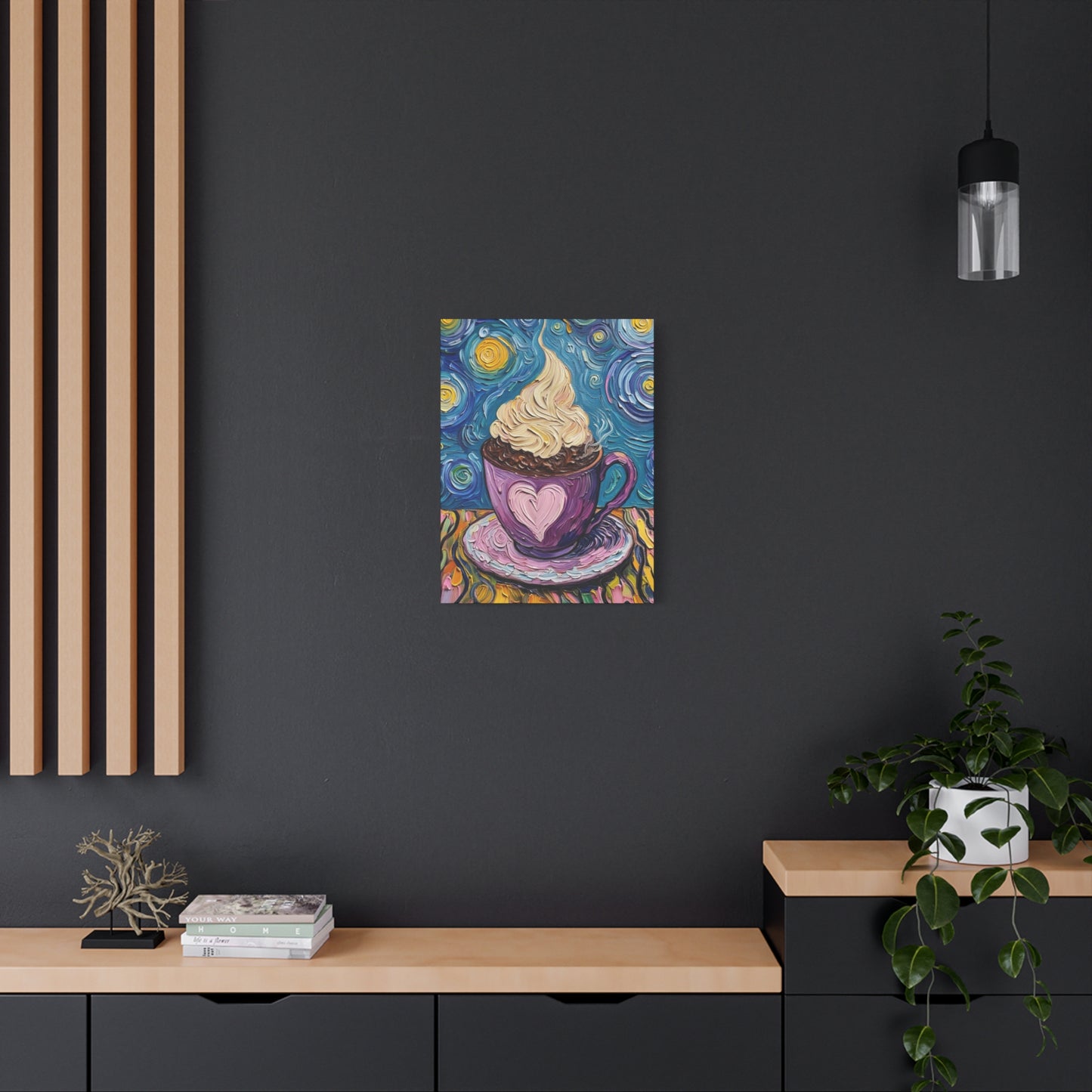 Whipped Hot Chocolate Cup Matte Canvas