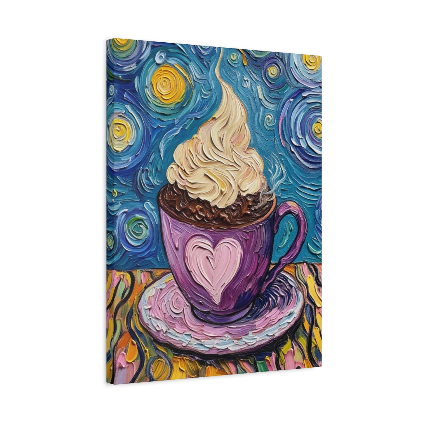 Whipped Hot Chocolate Cup Matte Canvas