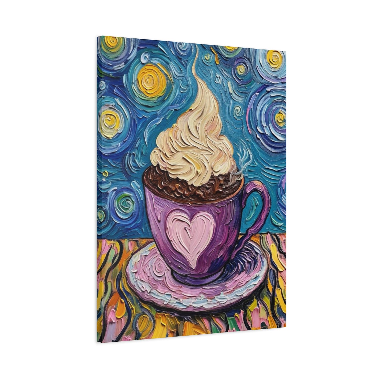 Whipped Hot Chocolate Cup Matte Canvas