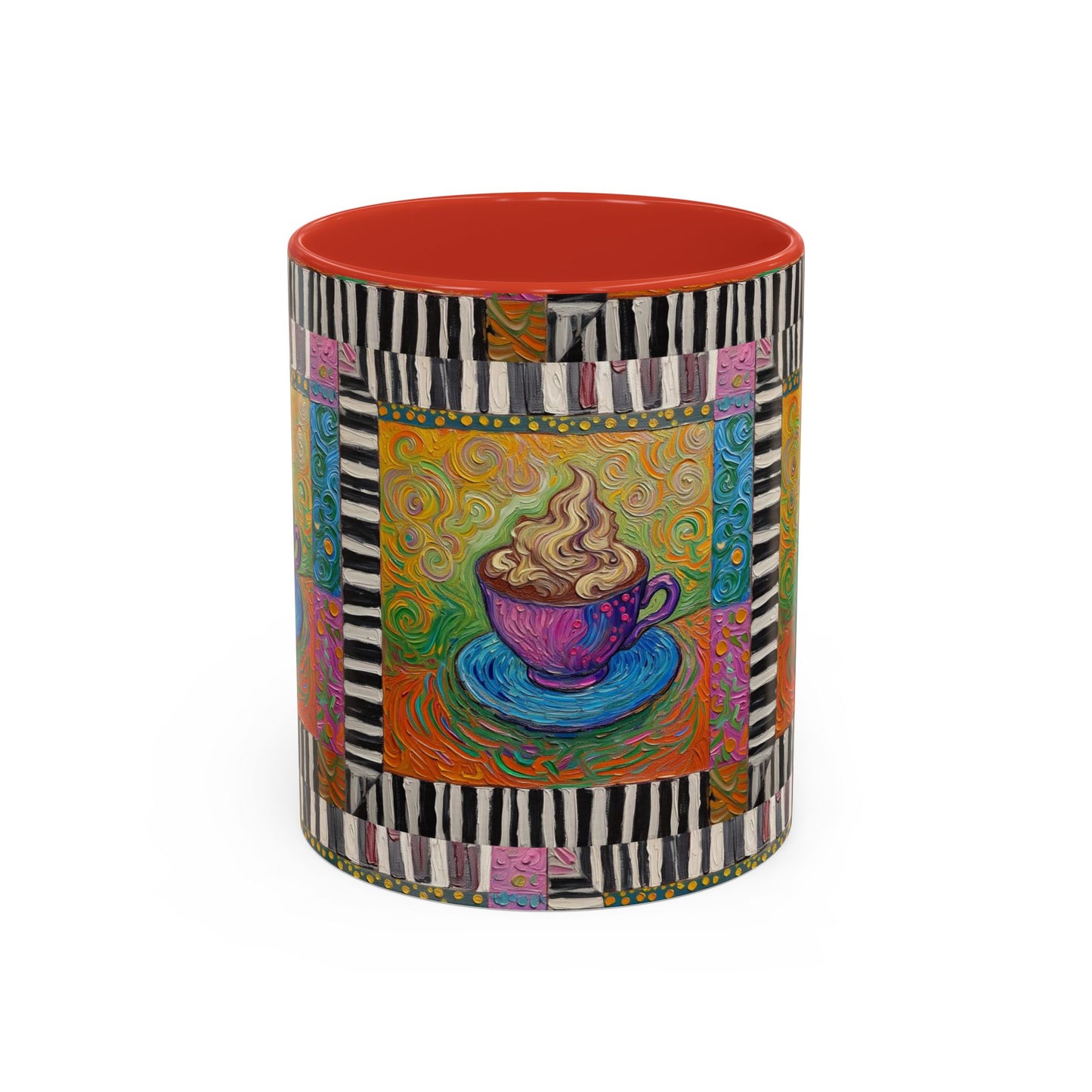 Whimsical Coffee Cup Art mug | Accent Coffee Mug