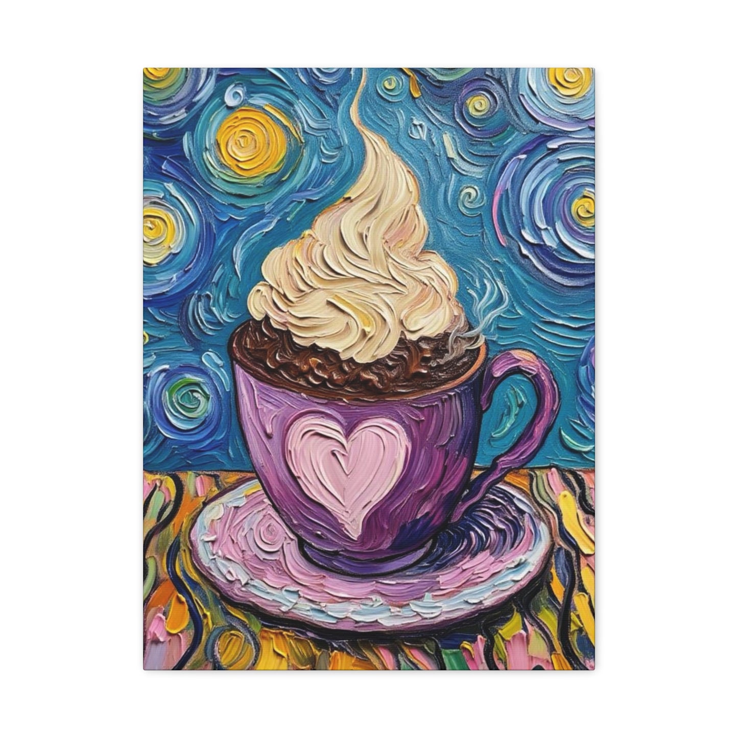 Whipped Hot Chocolate Cup Matte Canvas