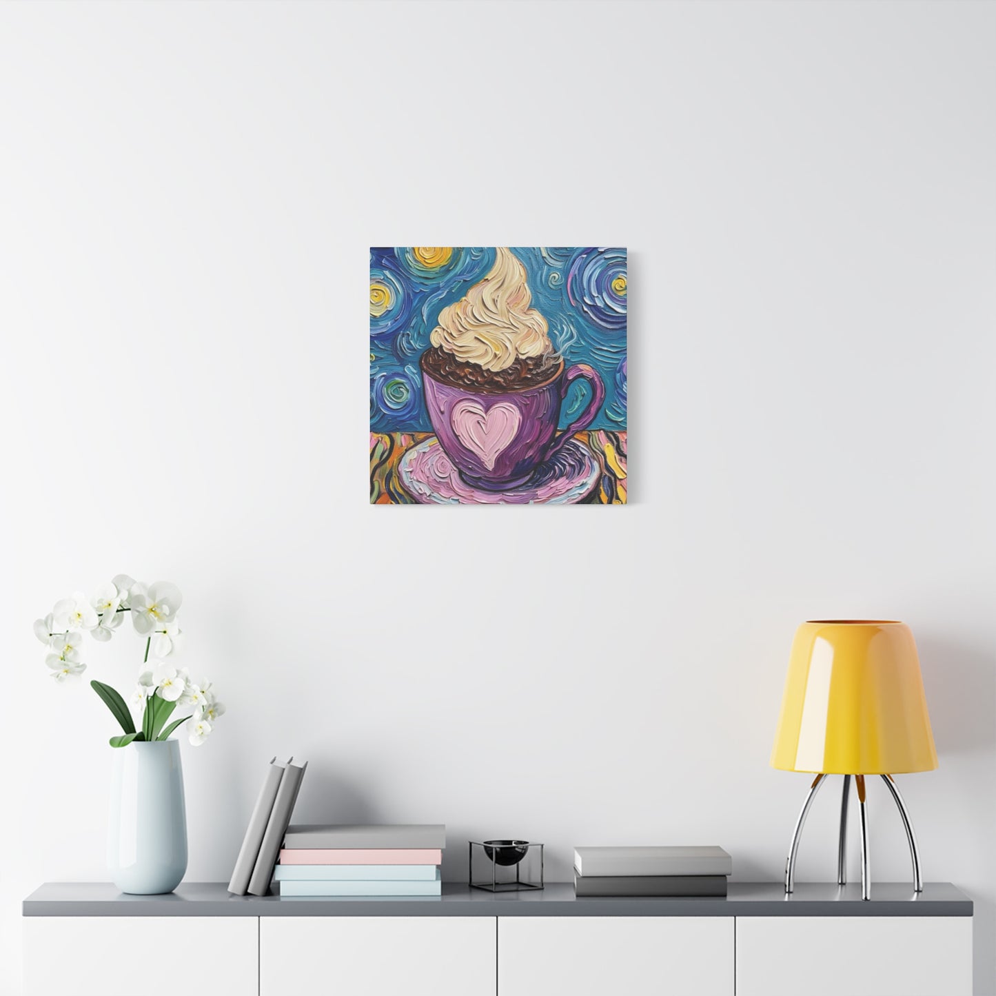 Whipped Hot Chocolate Cup Matte Canvas