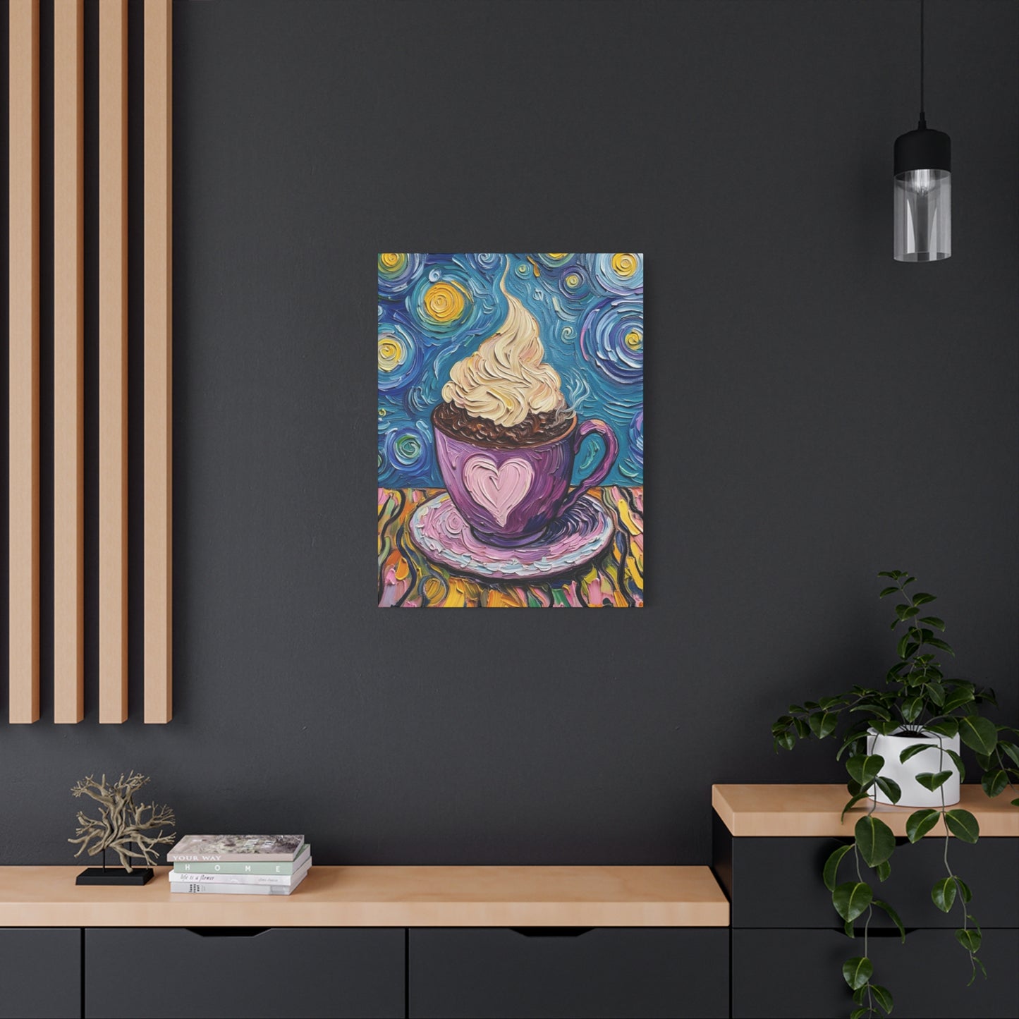 Whipped Hot Chocolate Cup Matte Canvas