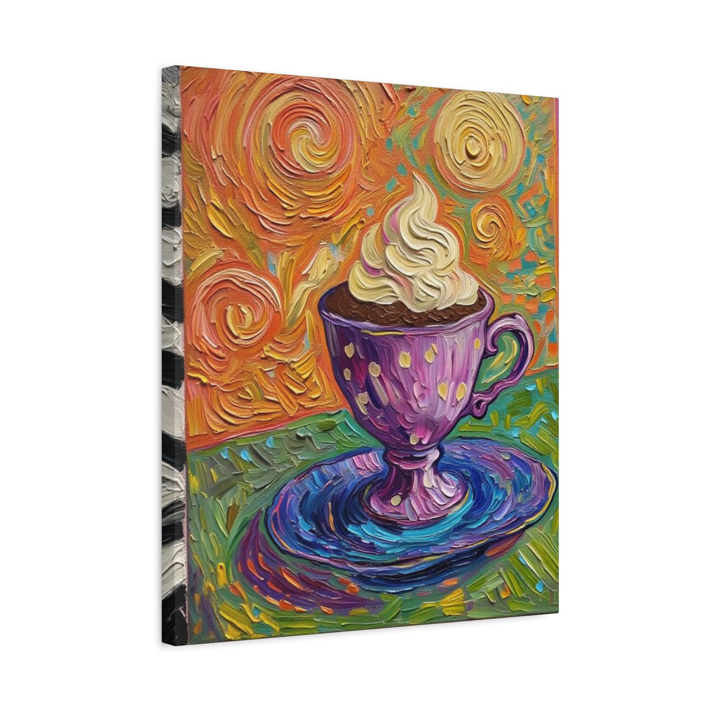 Whipped Hot Chocolate Cup Matte Canvas