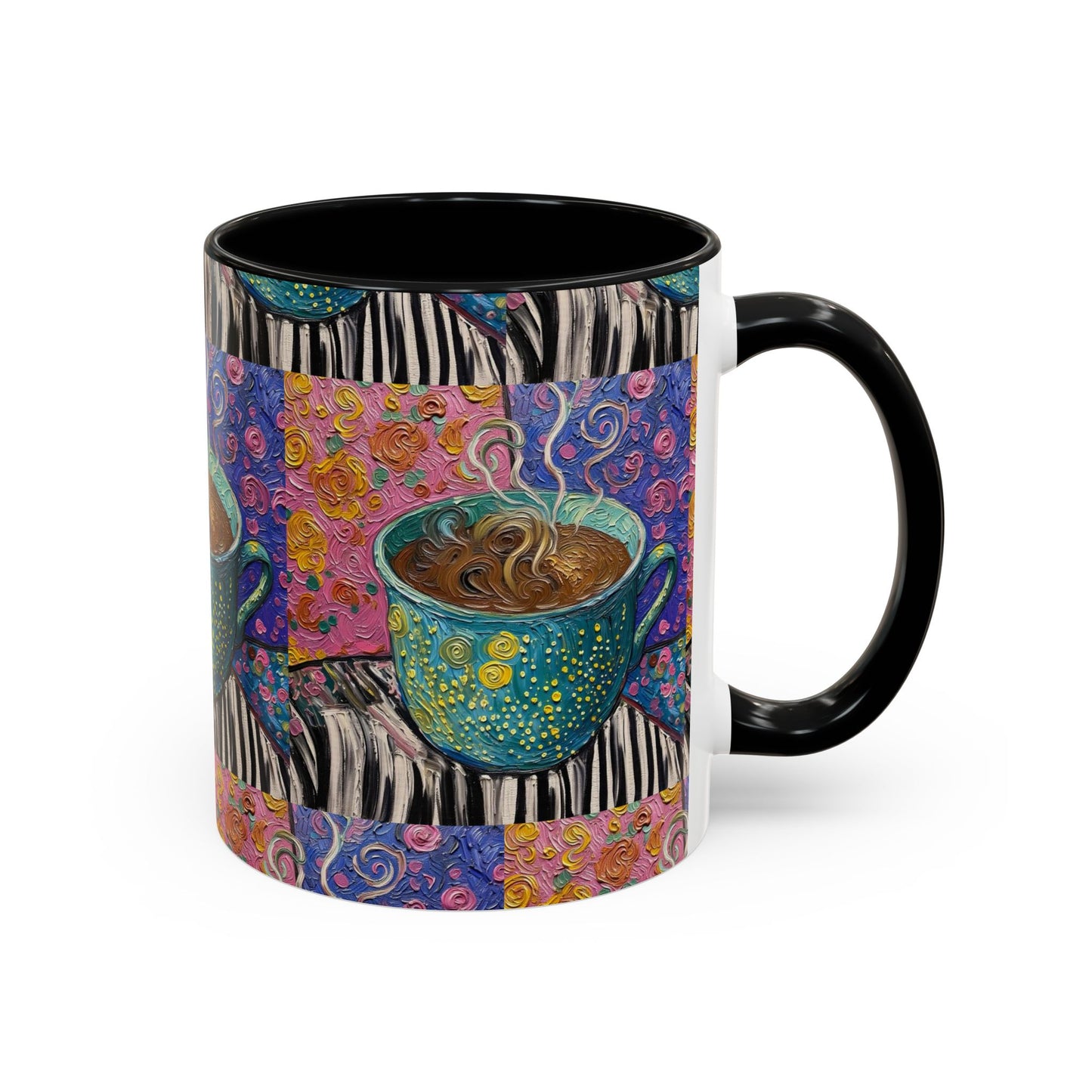 Whimsical Coffee Cup Mug | Accent Coffee Mug 11oz 15oz