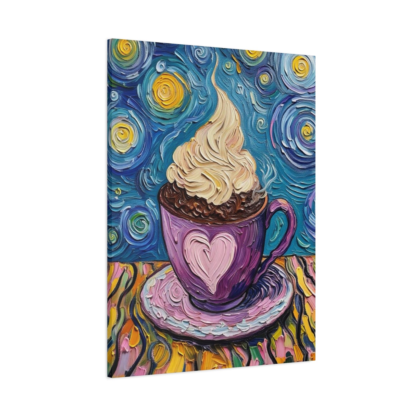 Whipped Hot Chocolate Cup Matte Canvas