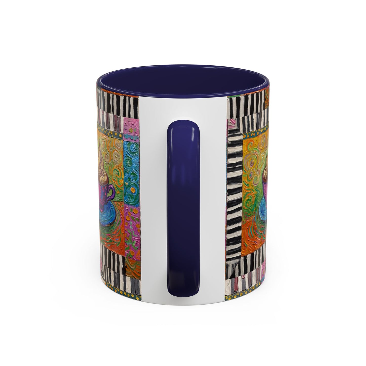 Whimsical Coffee Cup Art mug | Accent Coffee Mug