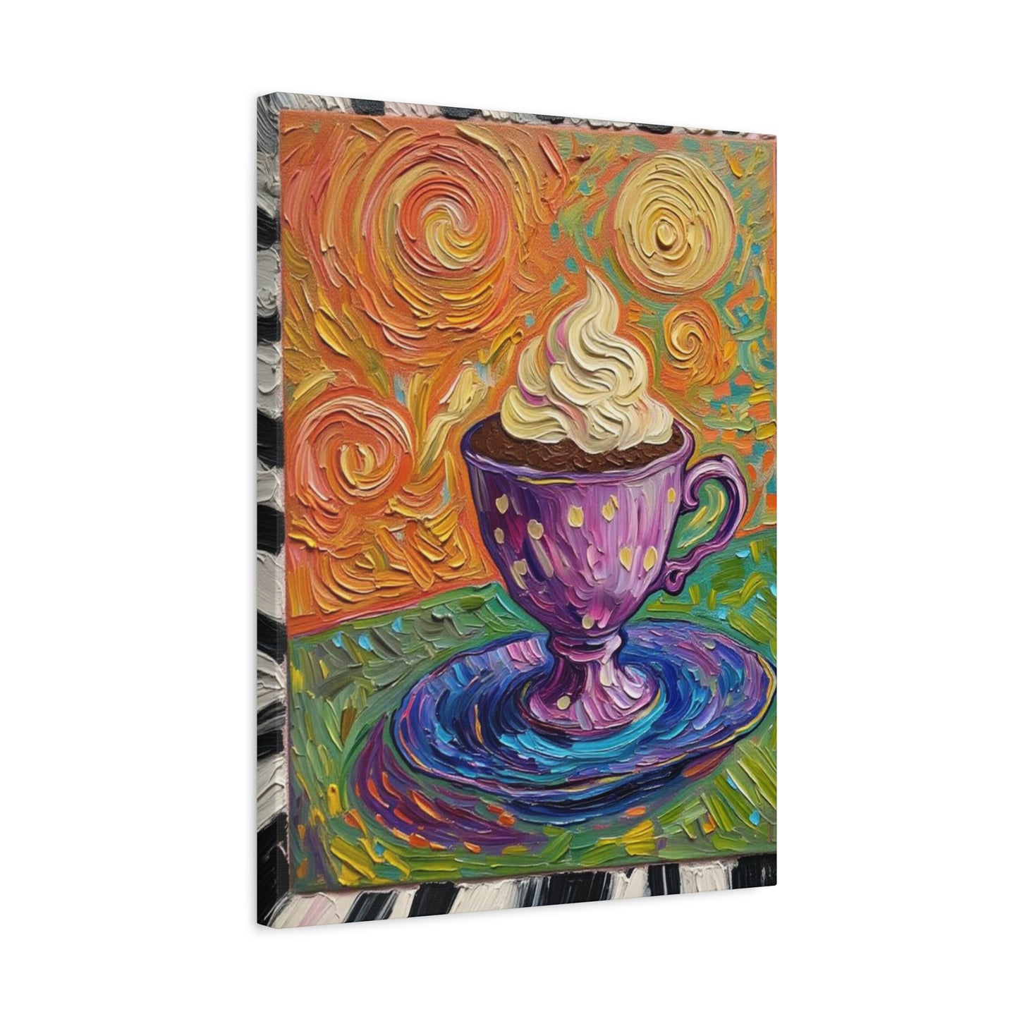 Whipped Hot Chocolate Cup Matte Canvas