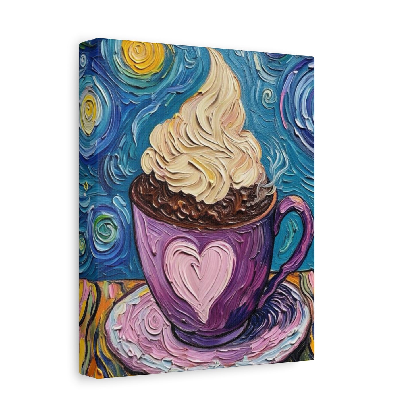 Whipped Hot Chocolate Cup Matte Canvas