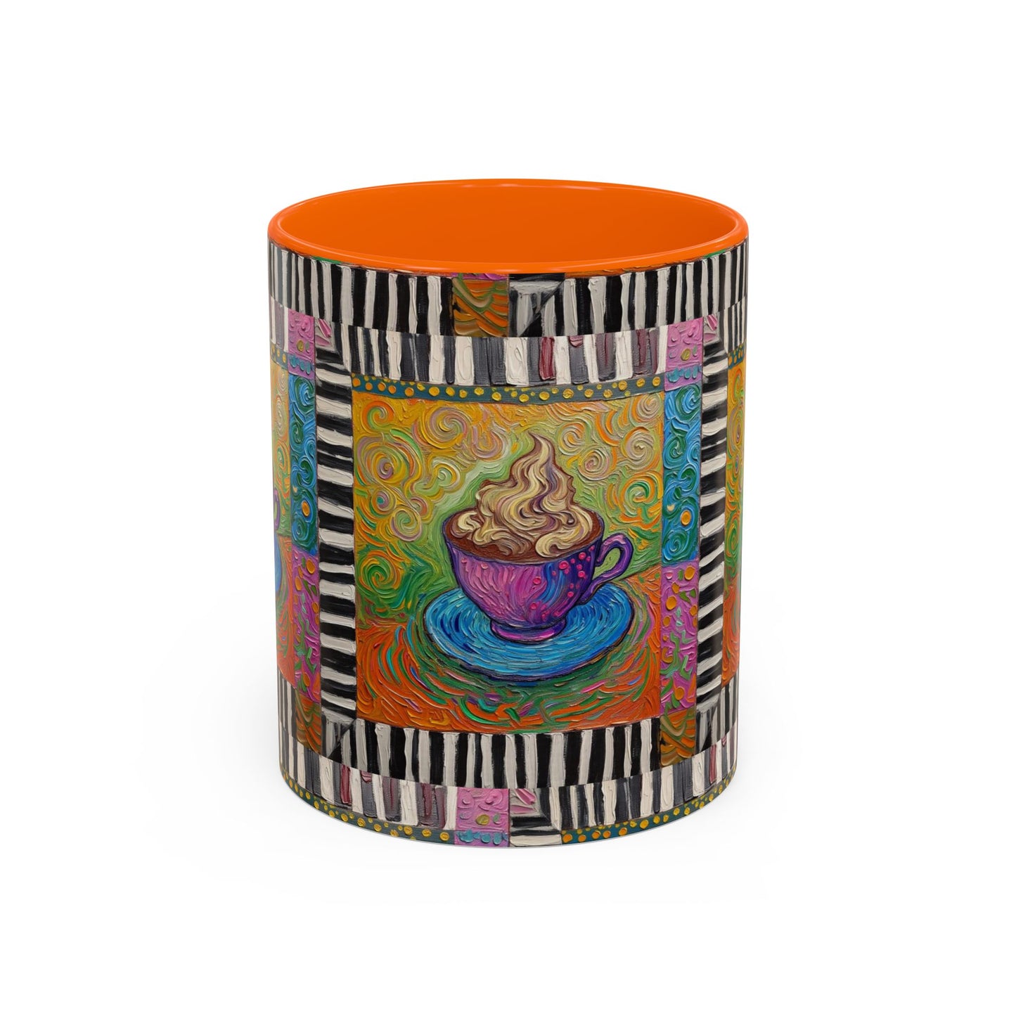 Whimsical Coffee Cup Art mug | Accent Coffee Mug