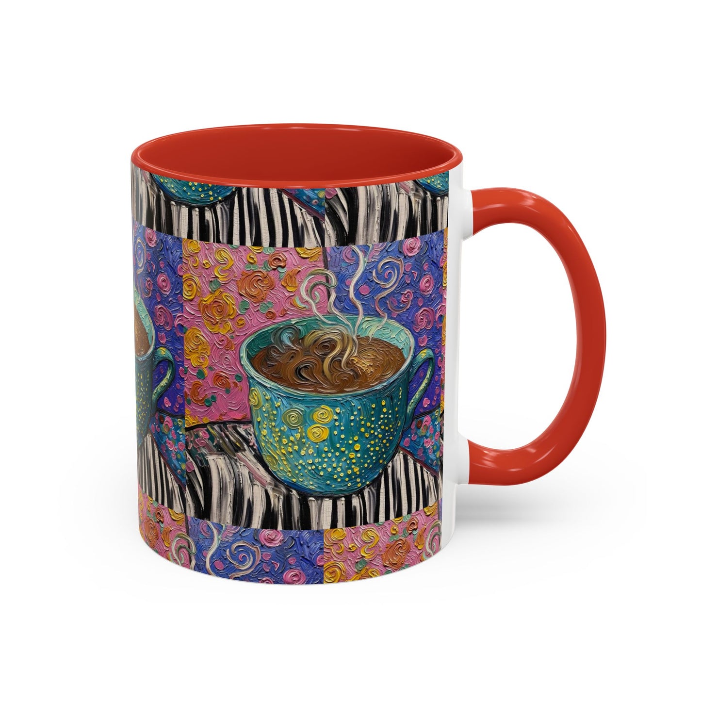 Whimsical Coffee Cup Mug | Accent Coffee Mug 11oz 15oz