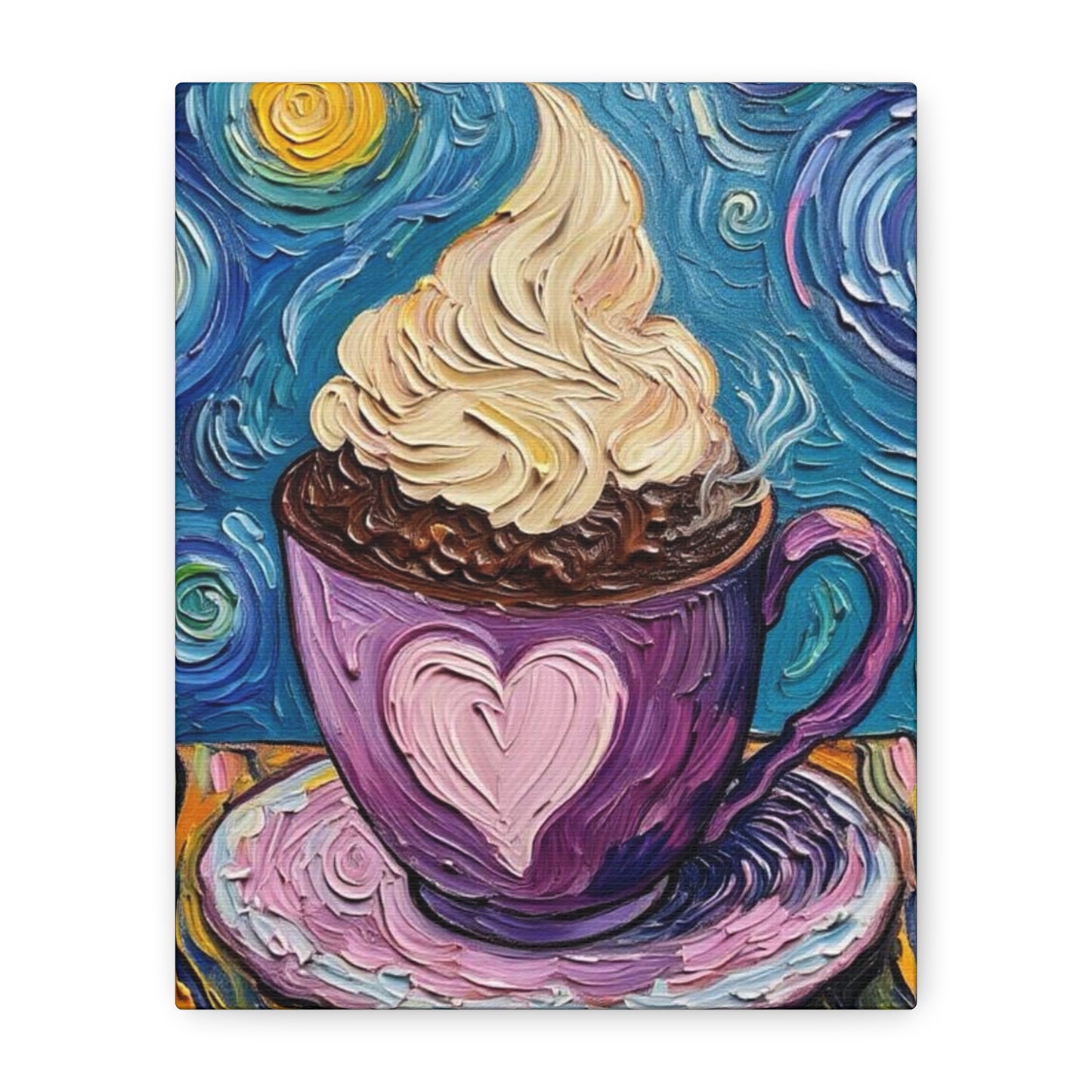 Whipped Hot Chocolate Cup Matte Canvas
