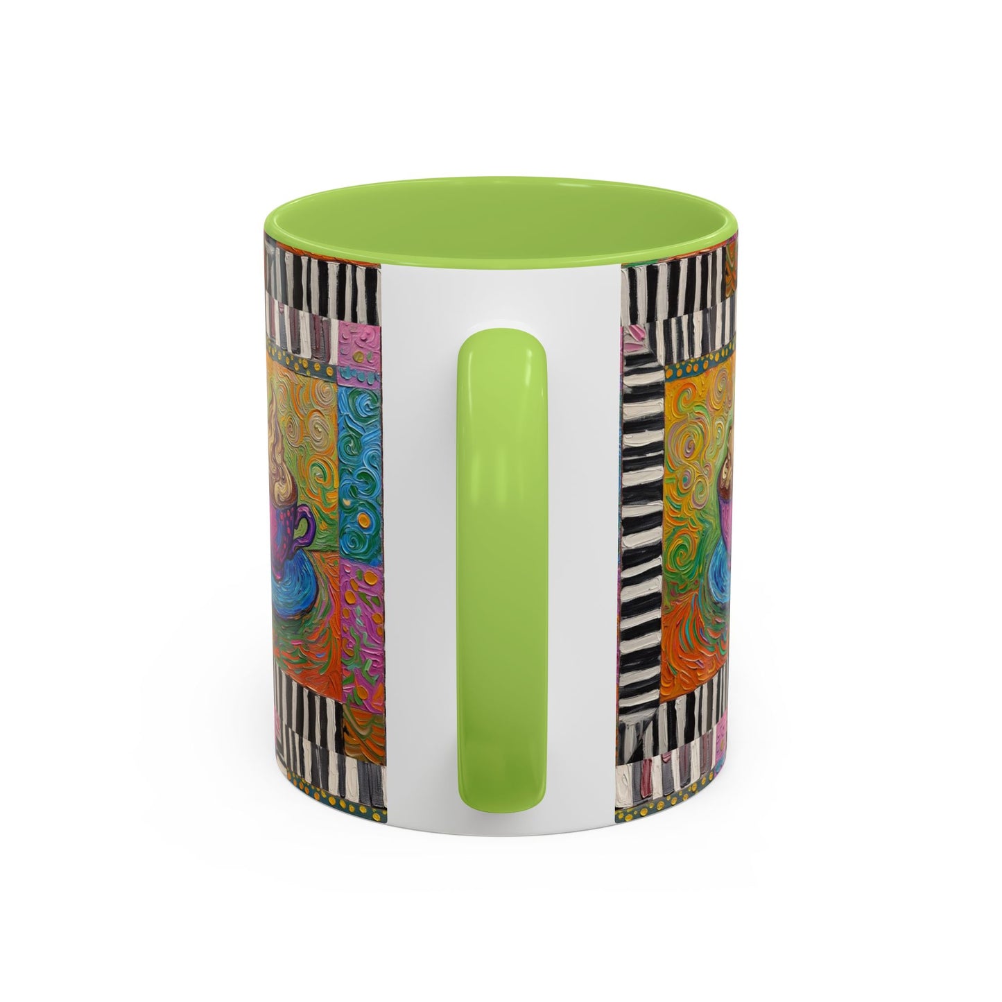 Whimsical Coffee Cup Art mug | Accent Coffee Mug