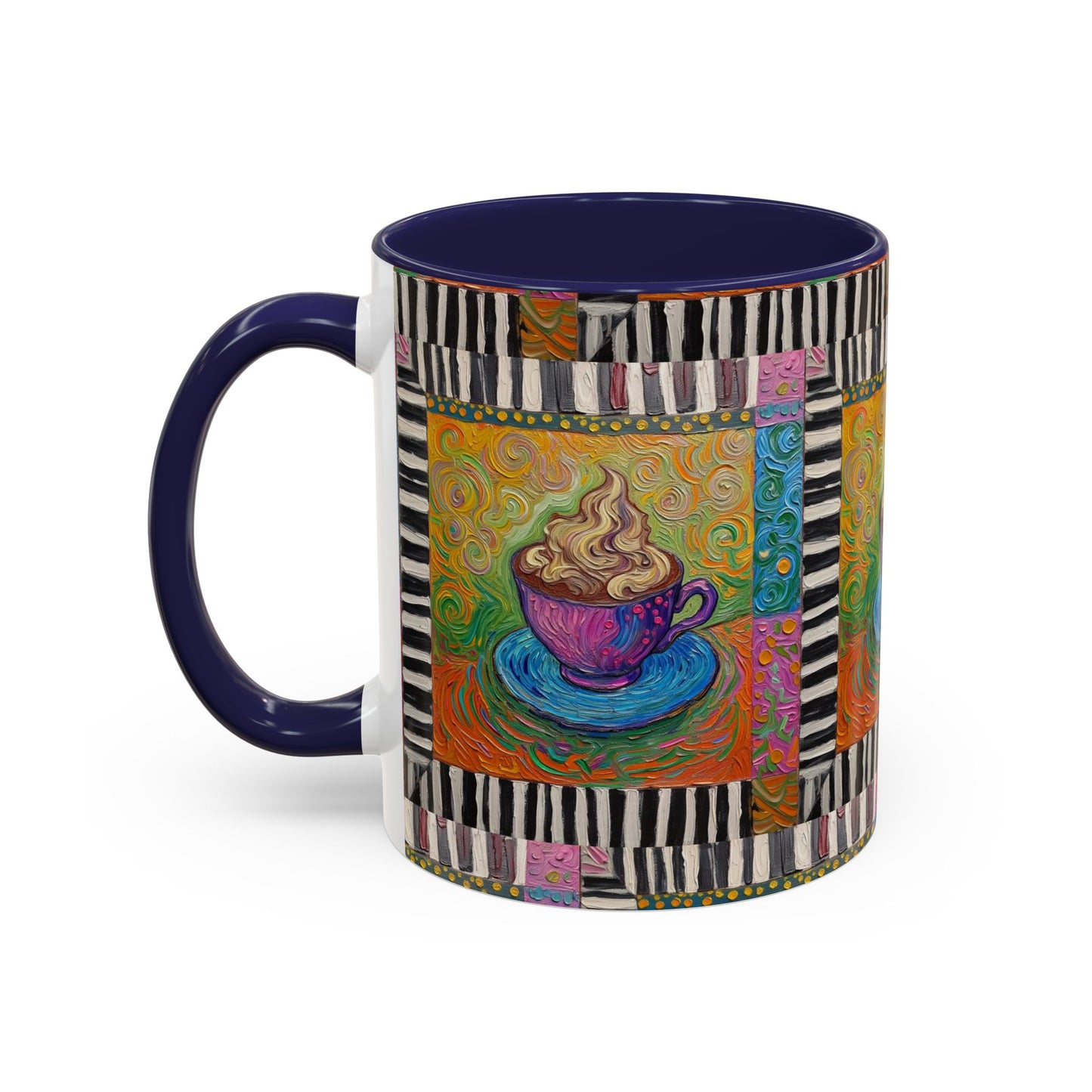 Whimsical Coffee Cup Art mug | Accent Coffee Mug