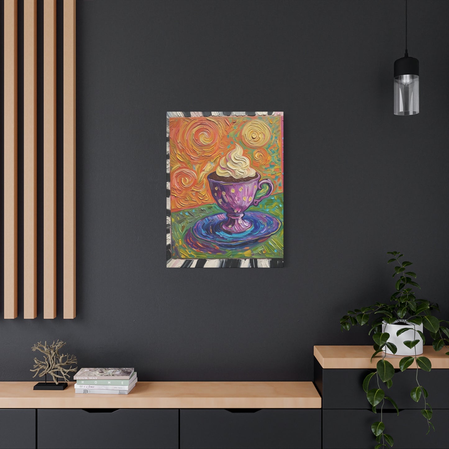 Whipped Hot Chocolate Cup Matte Canvas