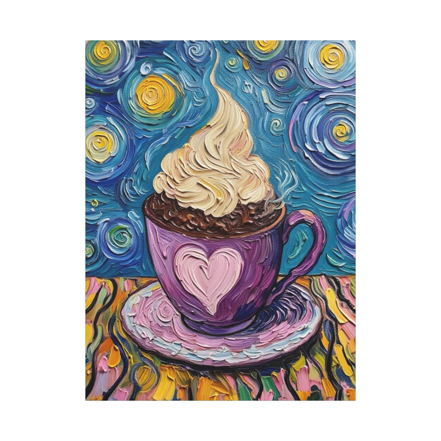 Whipped Hot Chocolate Cup Matte Canvas