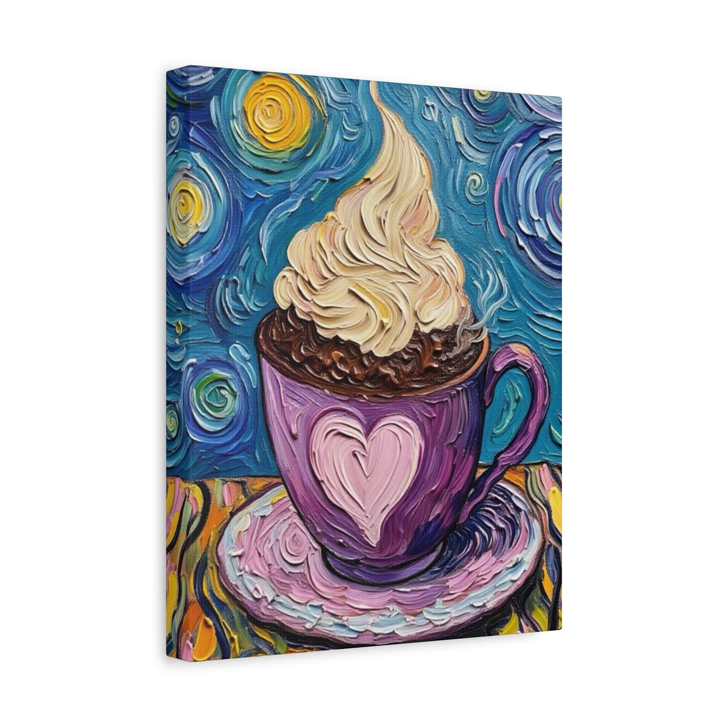 Whipped Hot Chocolate Cup Matte Canvas