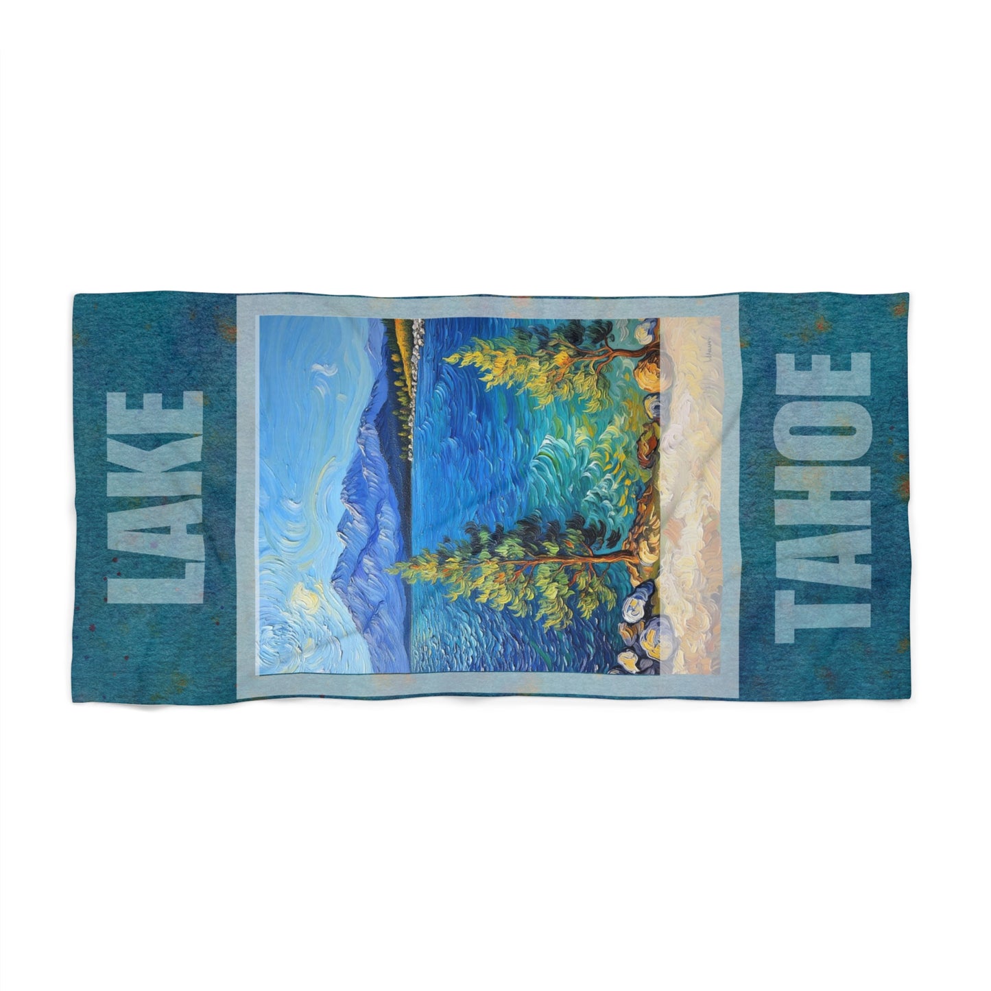 Lake Tahoe Beach Towel – Scenic Lake Tahoe Art Towel