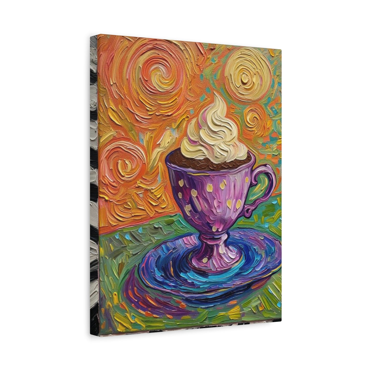 Whipped Hot Chocolate Cup Matte Canvas