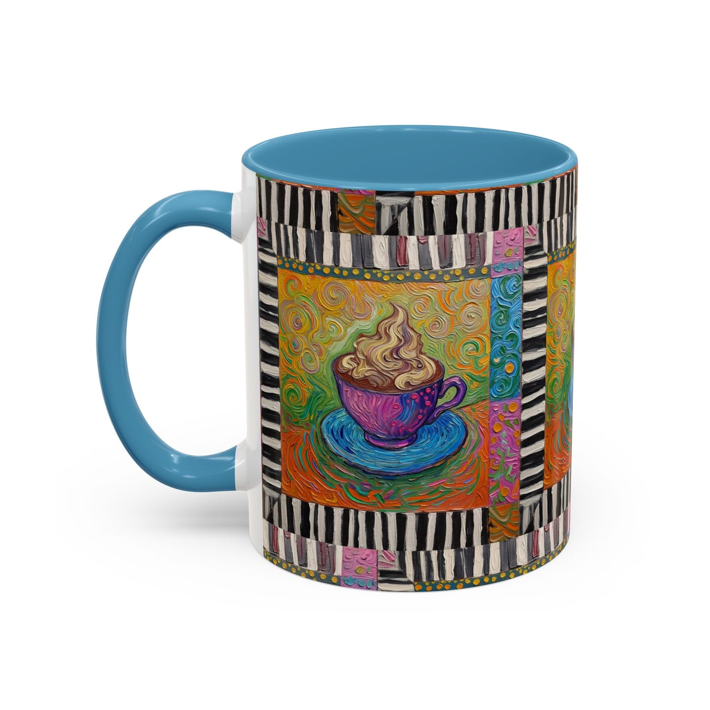 Whimsical Coffee Cup Art mug | Accent Coffee Mug