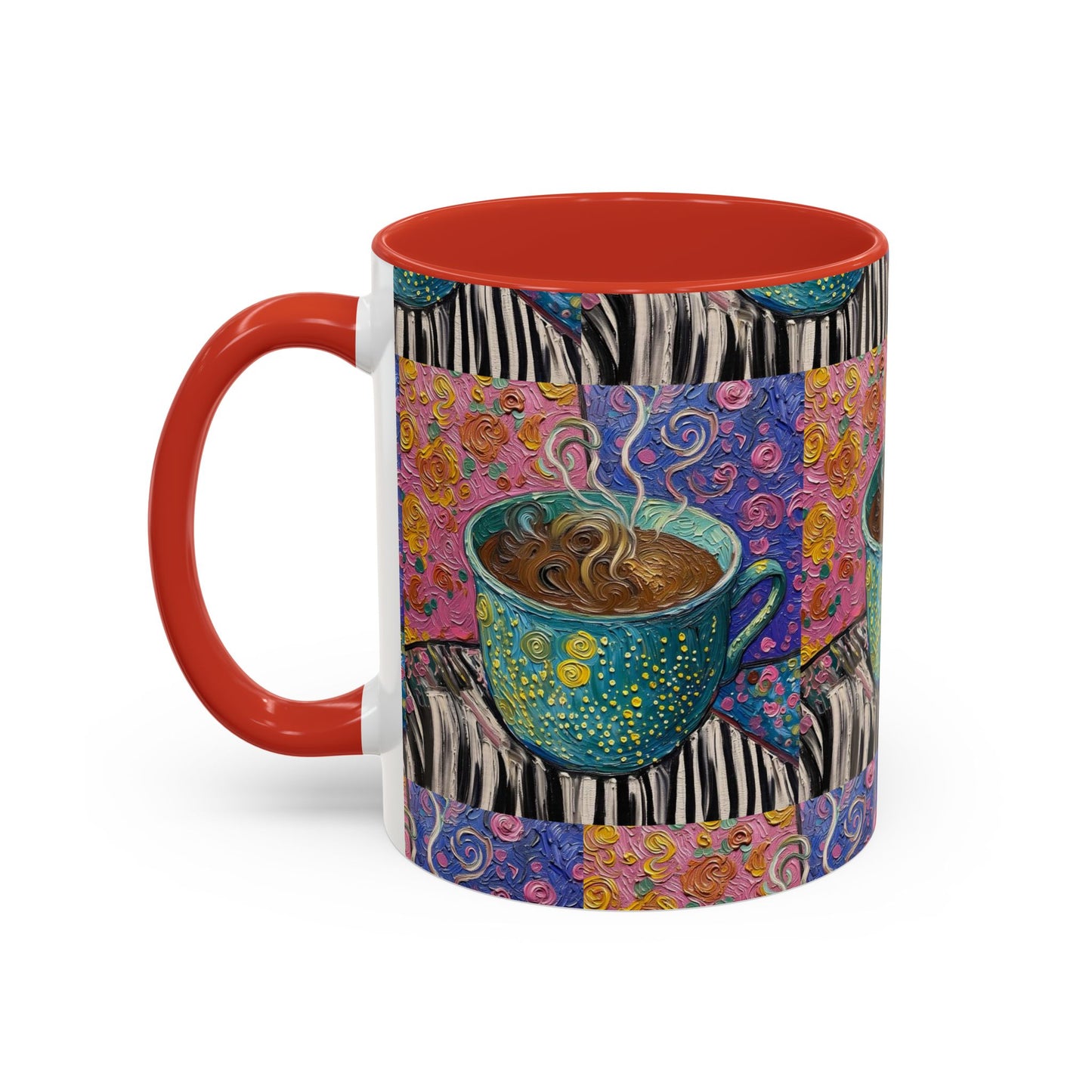 Whimsical Coffee Cup Mug | Accent Coffee Mug 11oz 15oz