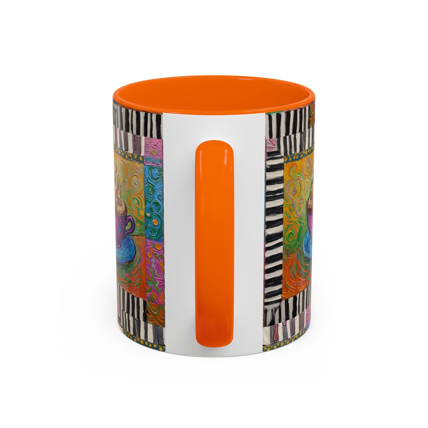 Whimsical Coffee Cup Art mug | Accent Coffee Mug