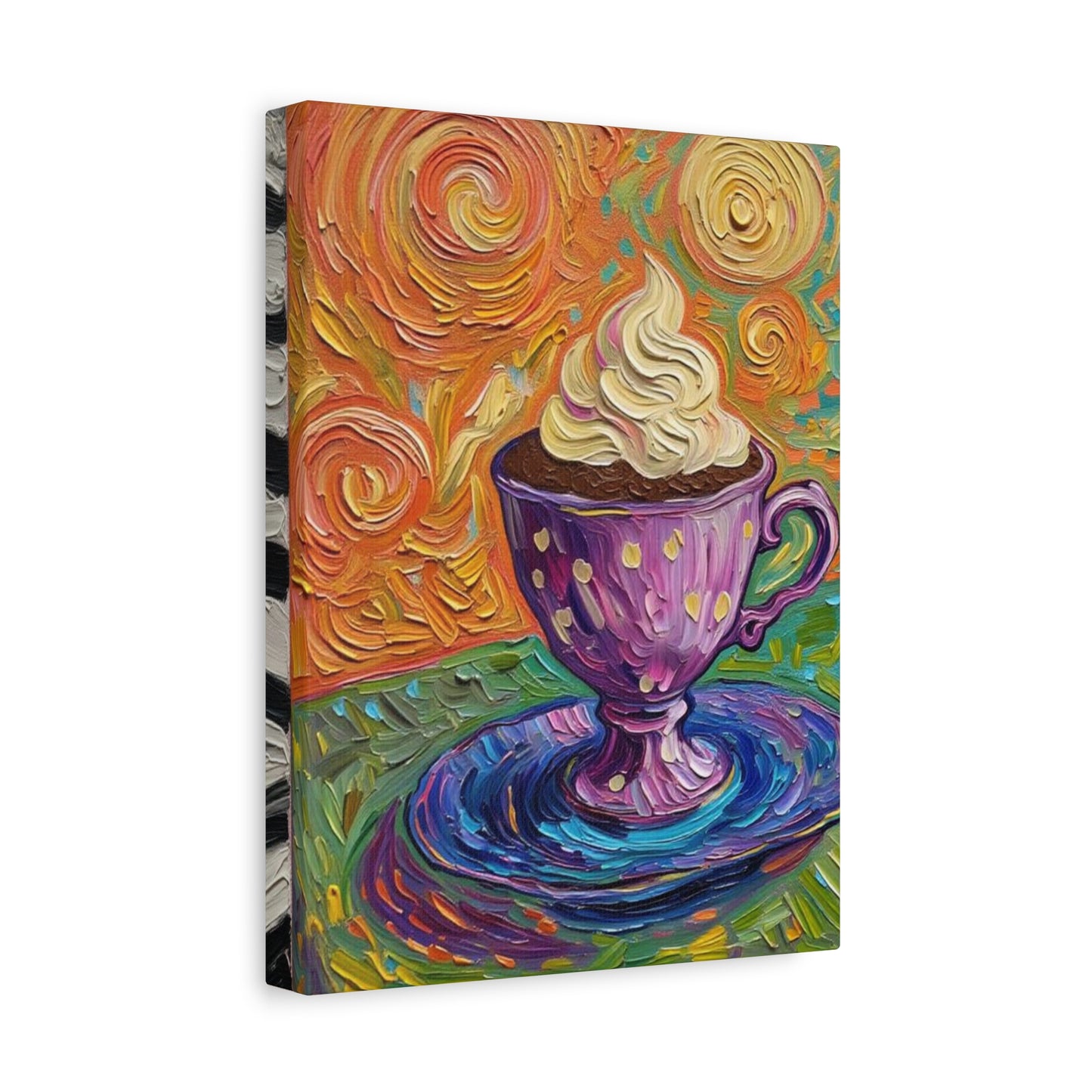 Whipped Hot Chocolate Cup Matte Canvas