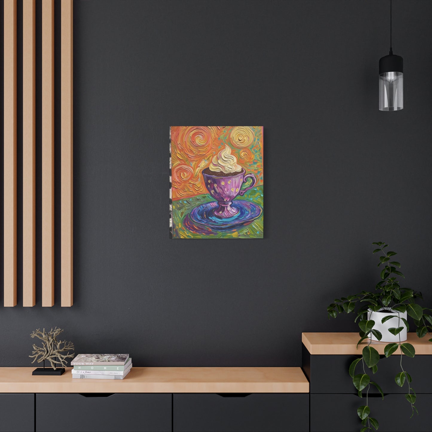 Whipped Hot Chocolate Cup Matte Canvas