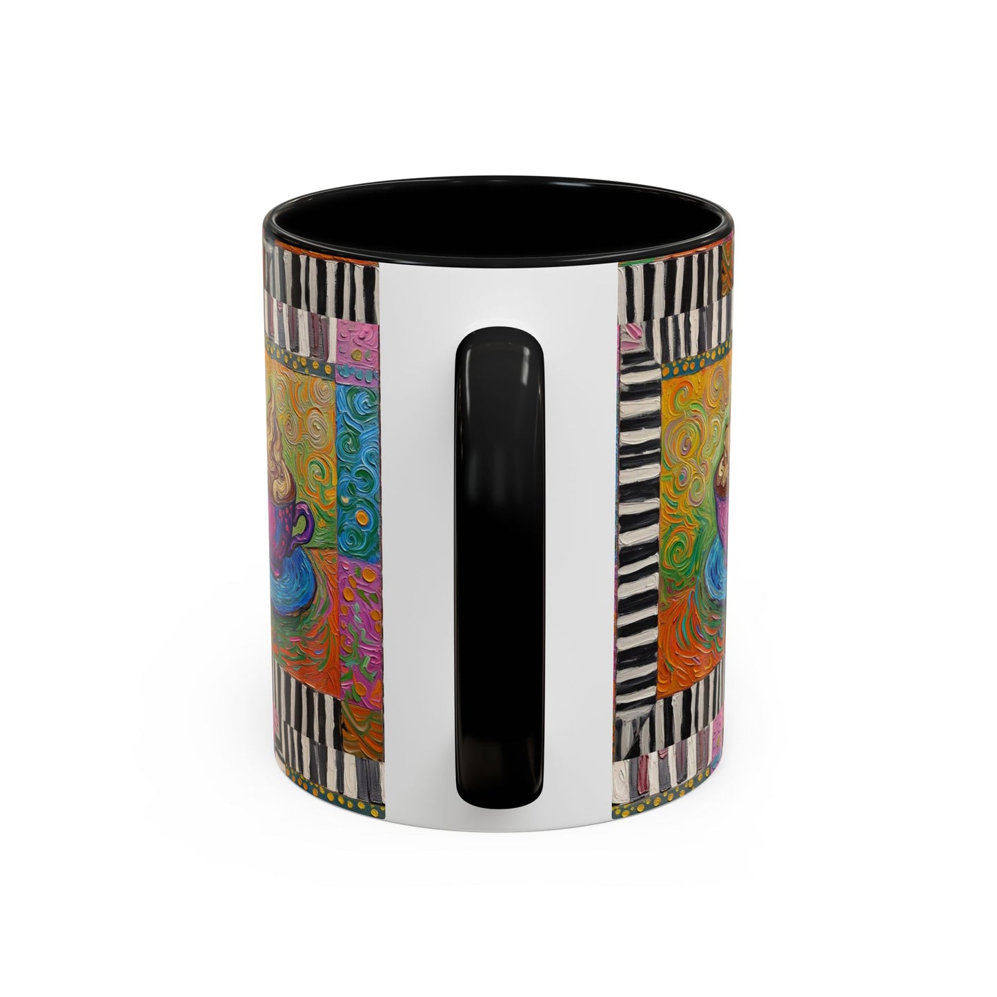 Whimsical Coffee Cup Art mug | Accent Coffee Mug