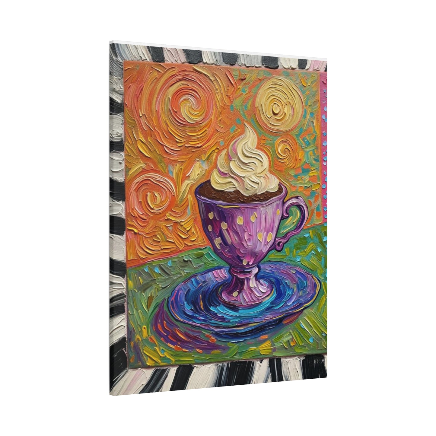 Whipped Hot Chocolate Cup Matte Canvas