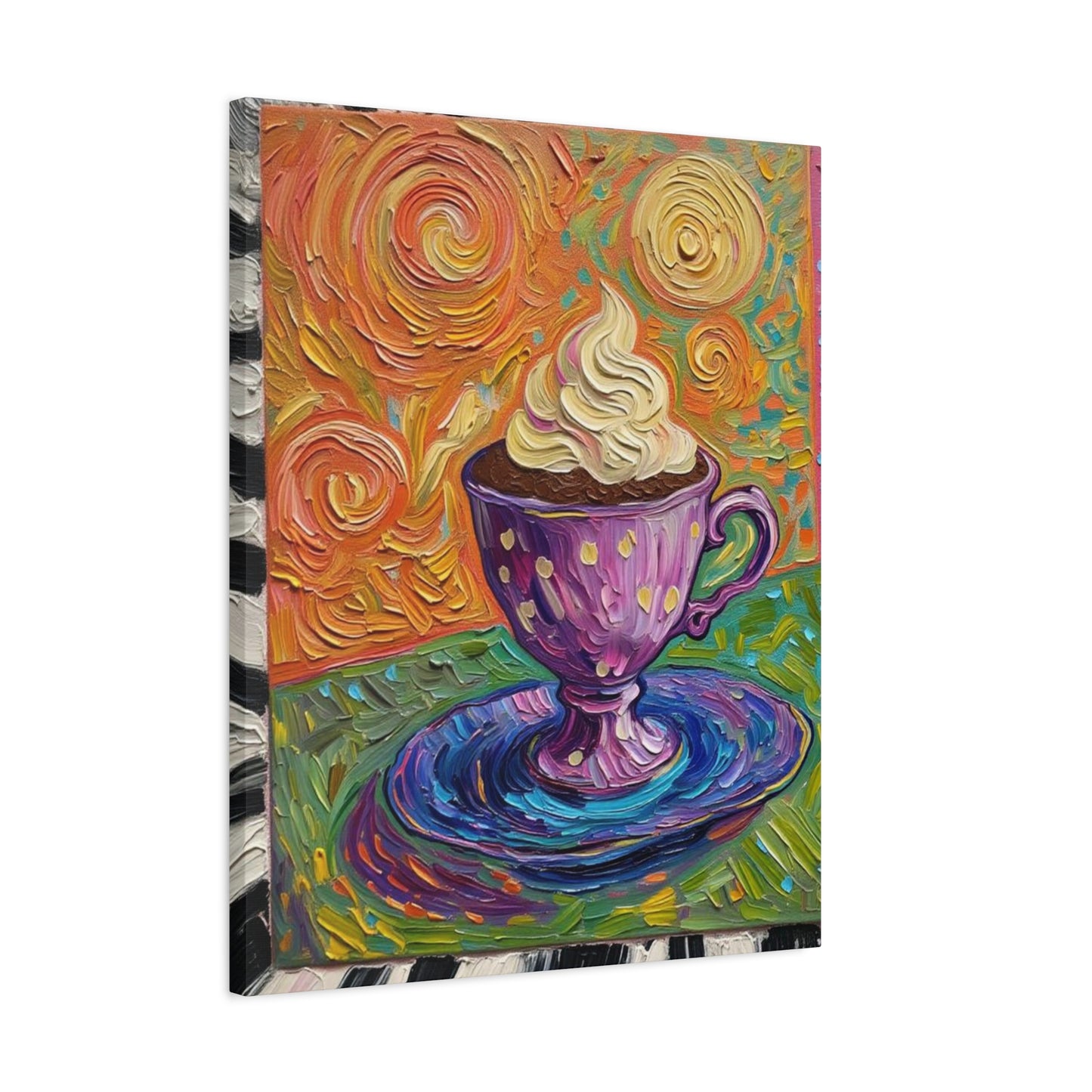 Whipped Hot Chocolate Cup Matte Canvas