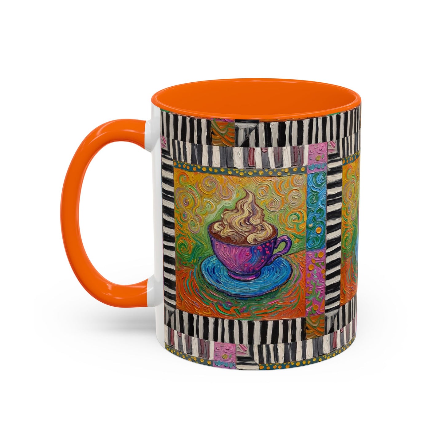 Whimsical Coffee Cup Art mug | Accent Coffee Mug