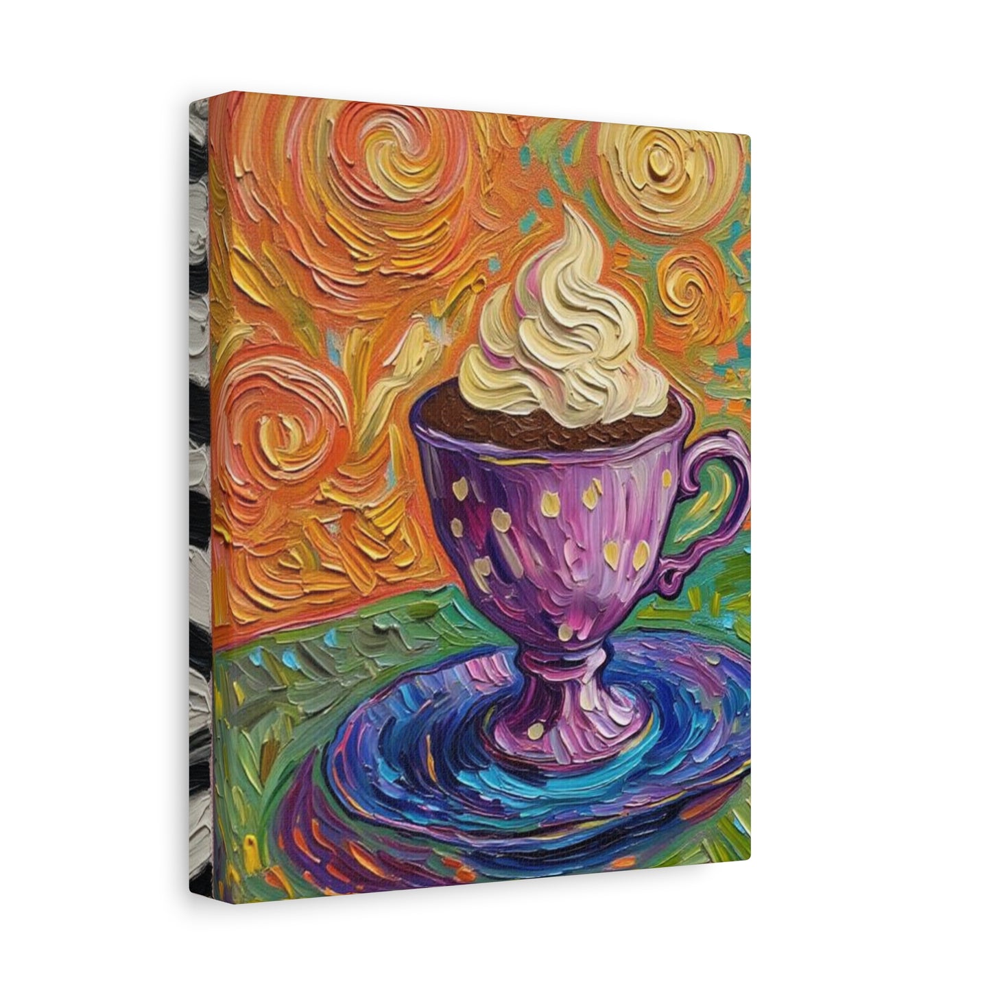 Whipped Hot Chocolate Cup Matte Canvas