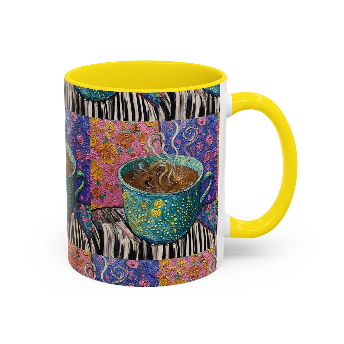Whimsical Coffee Cup Mug | Accent Coffee Mug 11oz 15oz