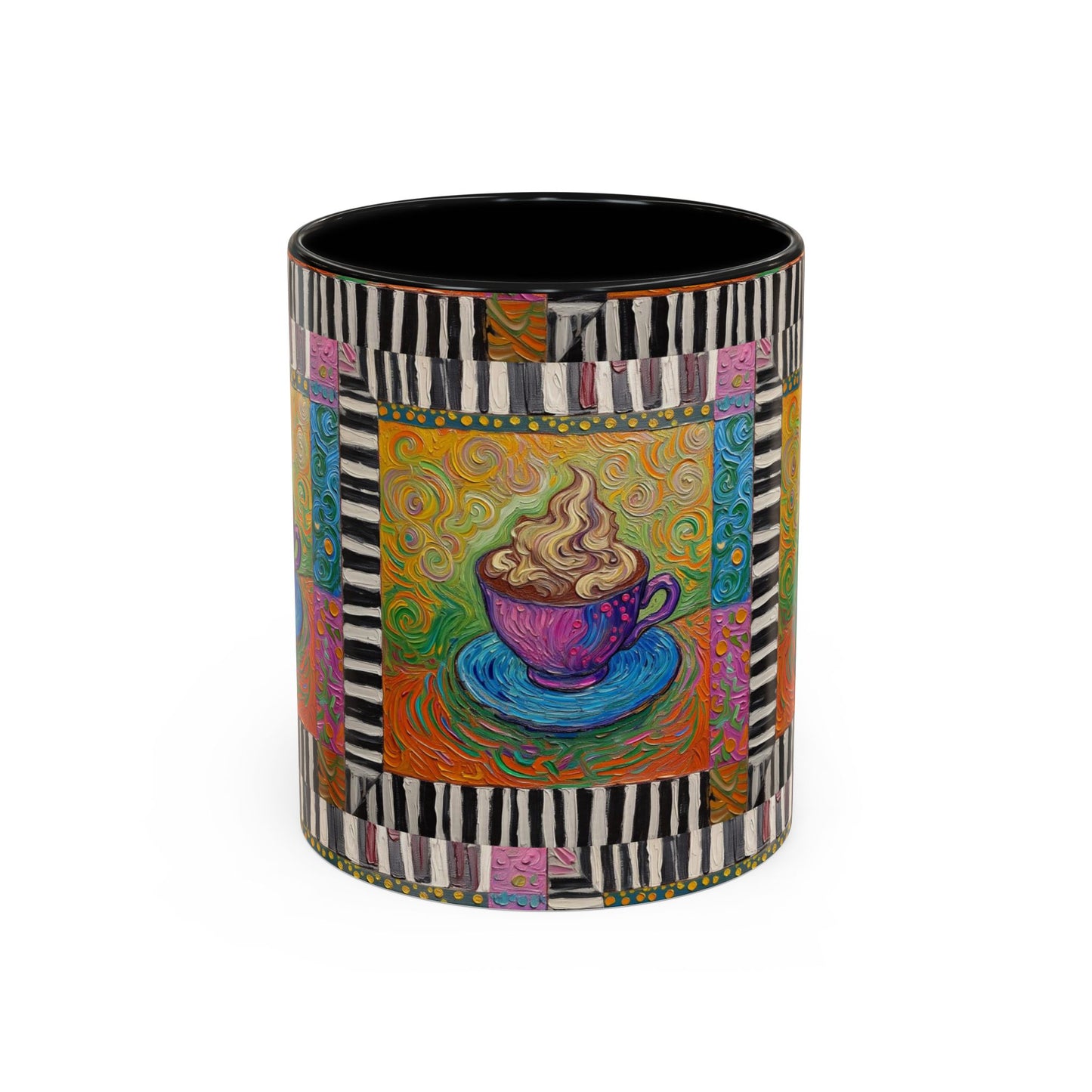 Whimsical Coffee Cup Art mug | Accent Coffee Mug