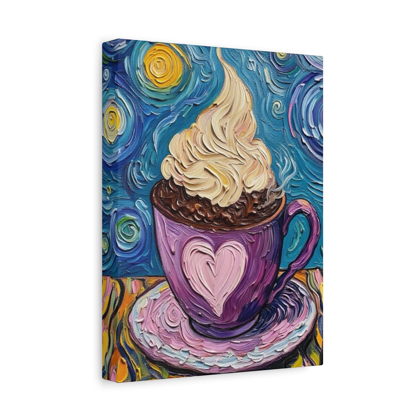 Whipped Hot Chocolate Cup Matte Canvas
