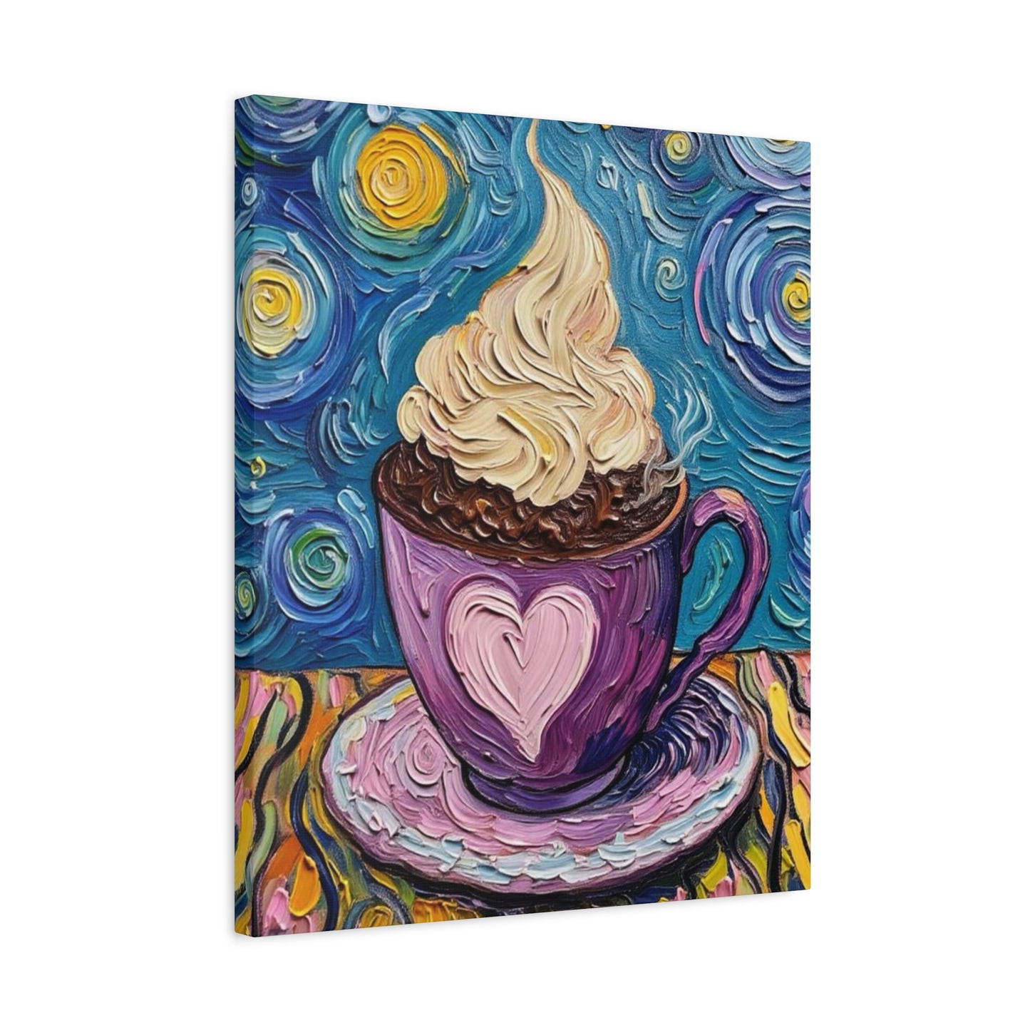 Whipped Hot Chocolate Cup Matte Canvas