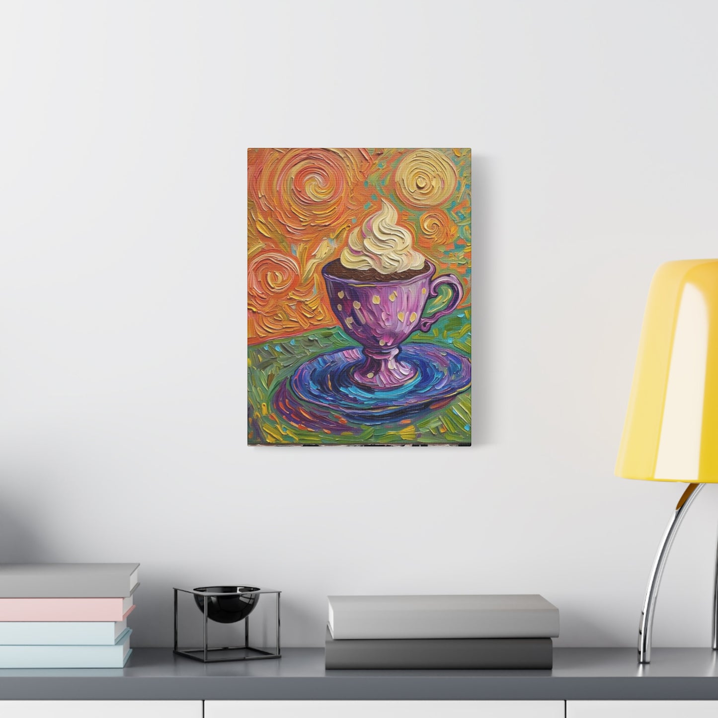 Whipped Hot Chocolate Cup Matte Canvas