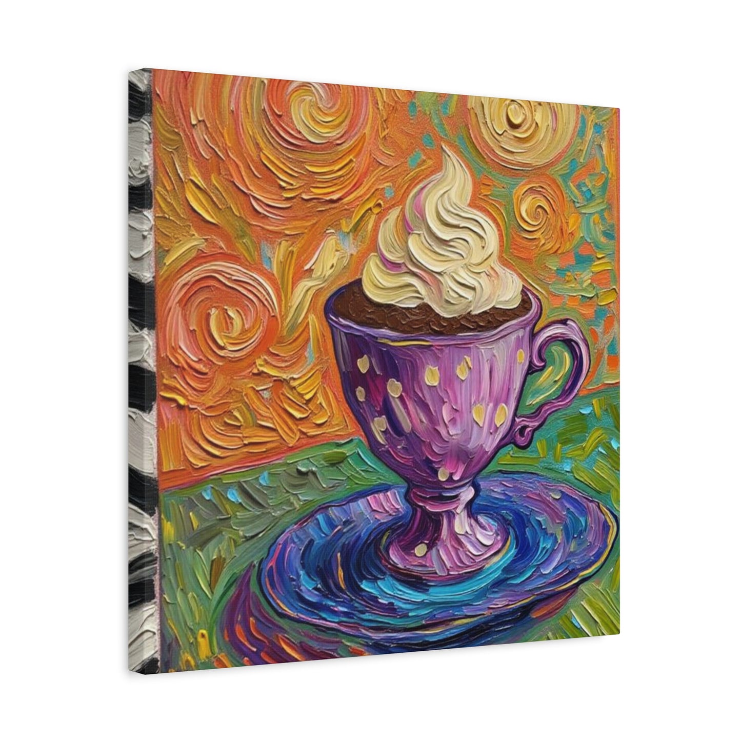 Whipped Hot Chocolate Cup Matte Canvas