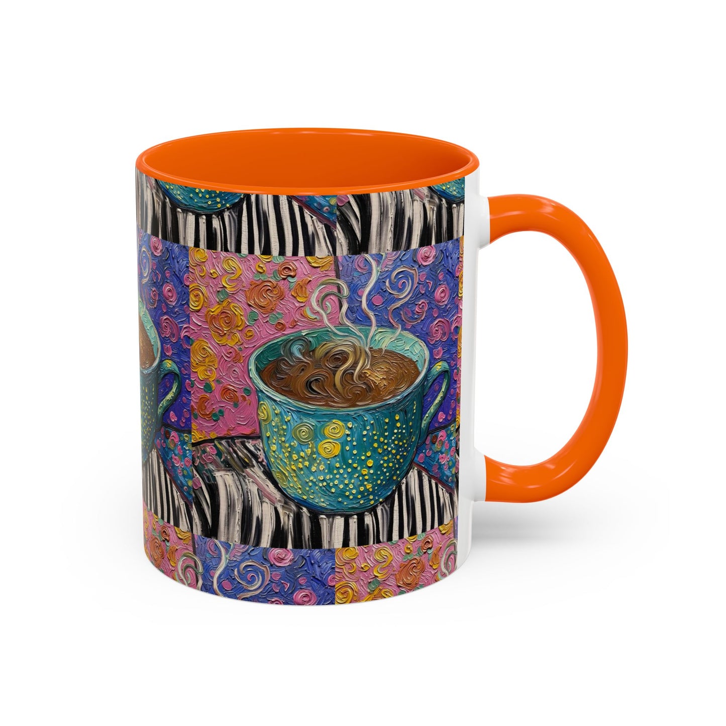 Whimsical Coffee Cup Mug | Accent Coffee Mug 11oz 15oz