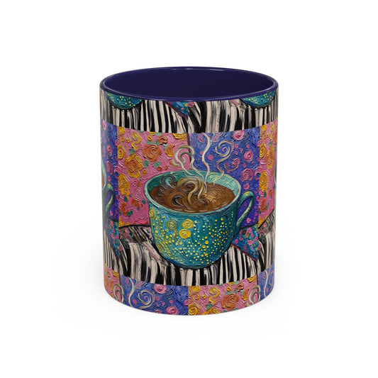 Whimsical Coffee Cup Mug | Accent Coffee Mug 11oz 15oz