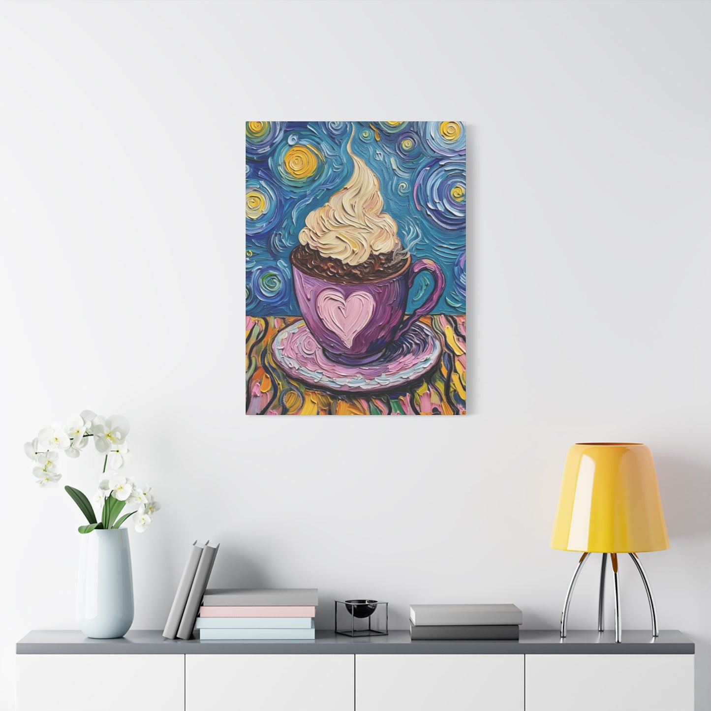 Whipped Hot Chocolate Cup Matte Canvas