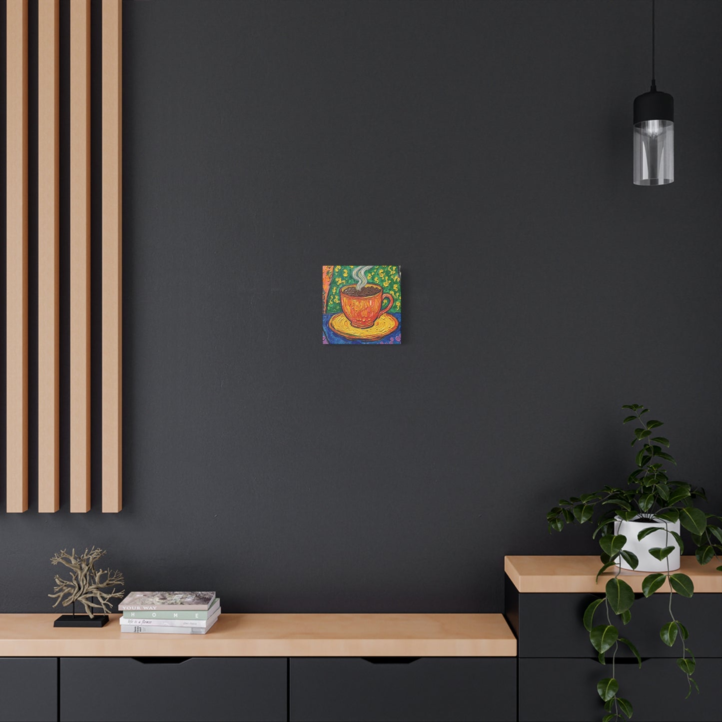 Whimsical Coffee Cup Matte Canvas