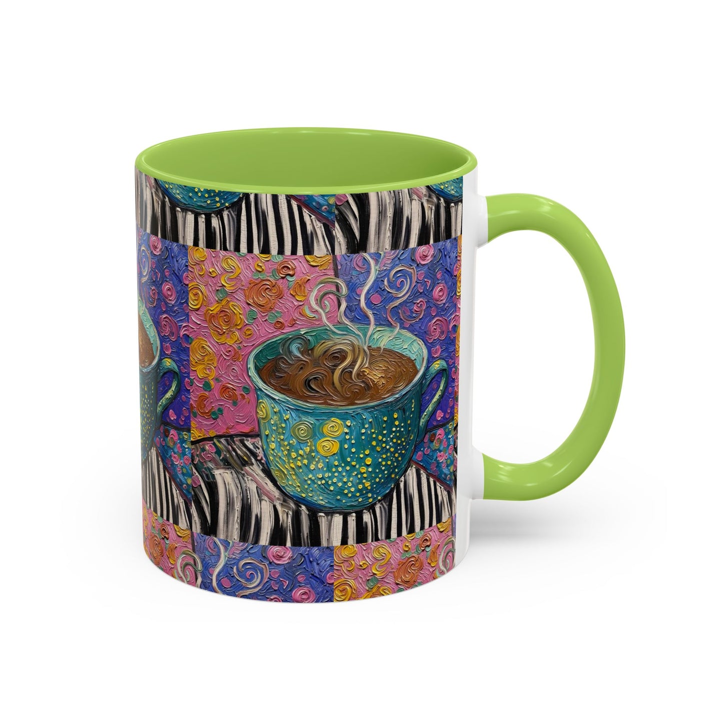 Whimsical Coffee Cup Mug | Accent Coffee Mug 11oz 15oz