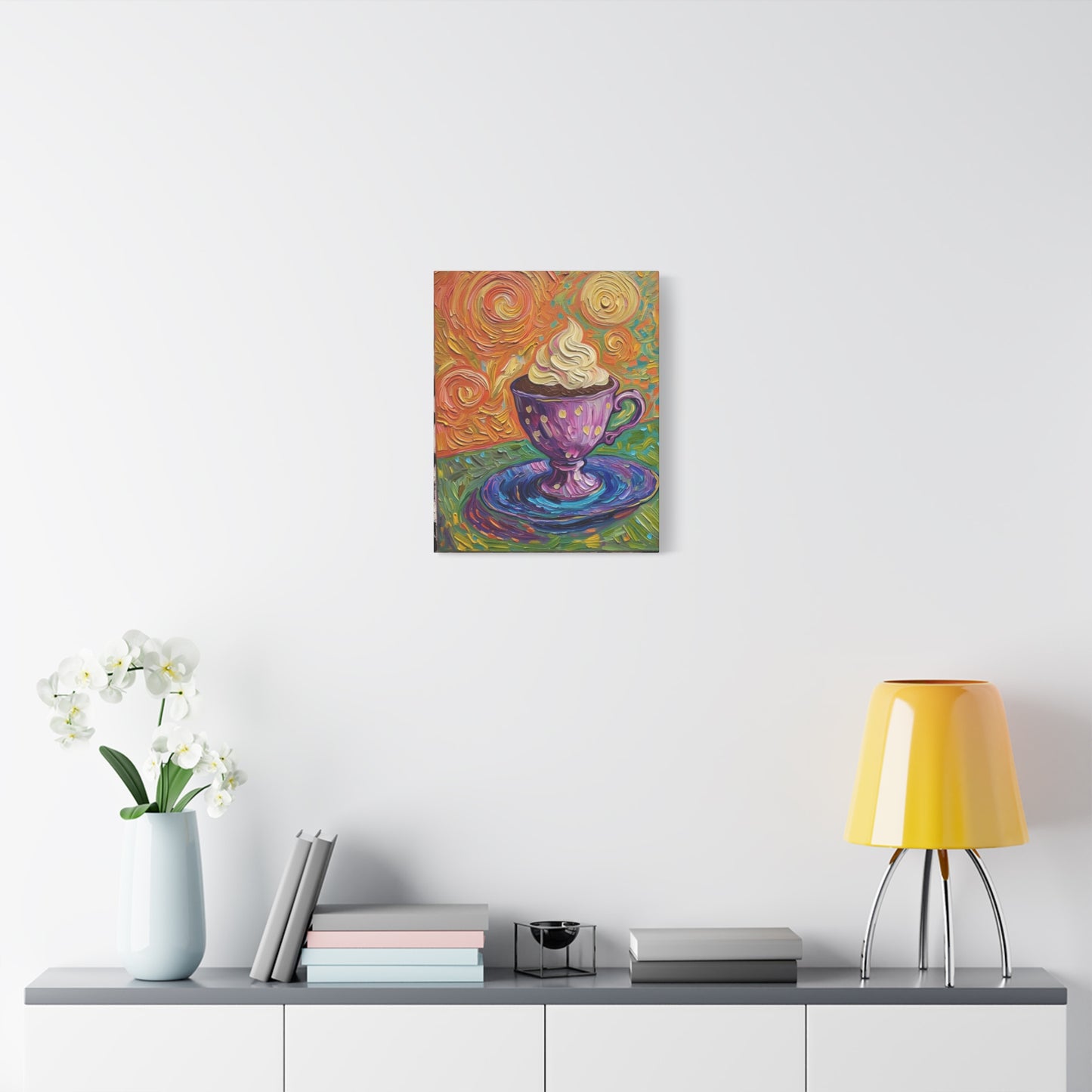 Whipped Hot Chocolate Cup Matte Canvas