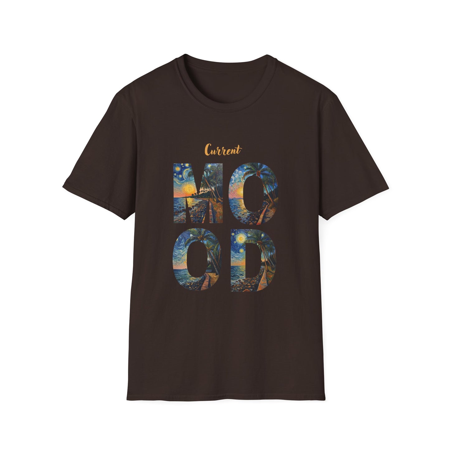 Hawaiian Graphic T-Shirt — 'Current Mood' Art Print