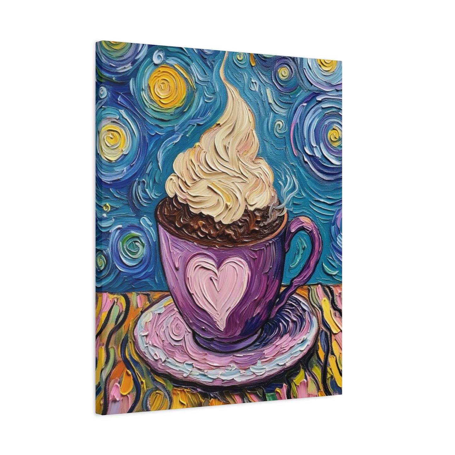 Whipped Hot Chocolate Cup Matte Canvas