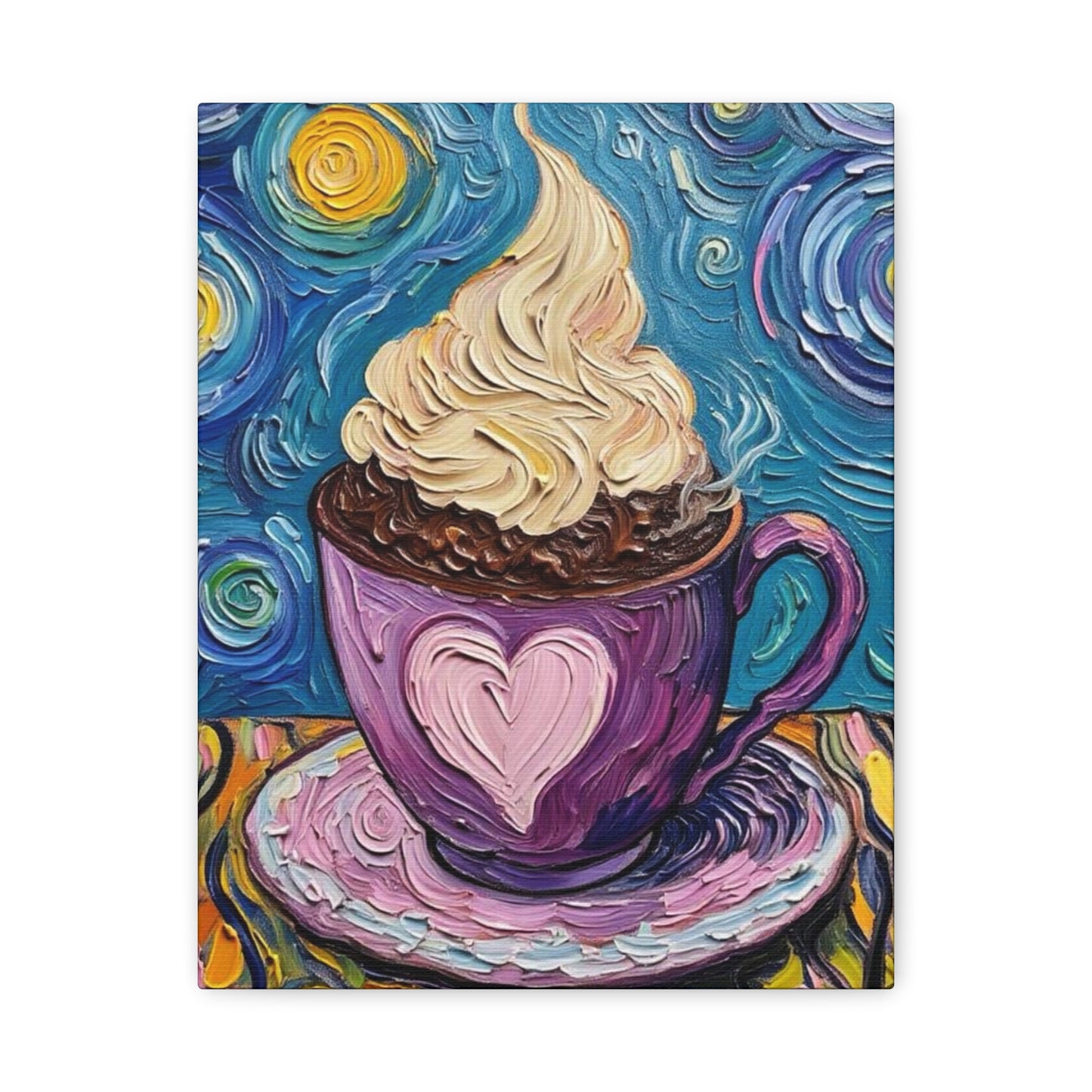 Whipped Hot Chocolate Cup Matte Canvas