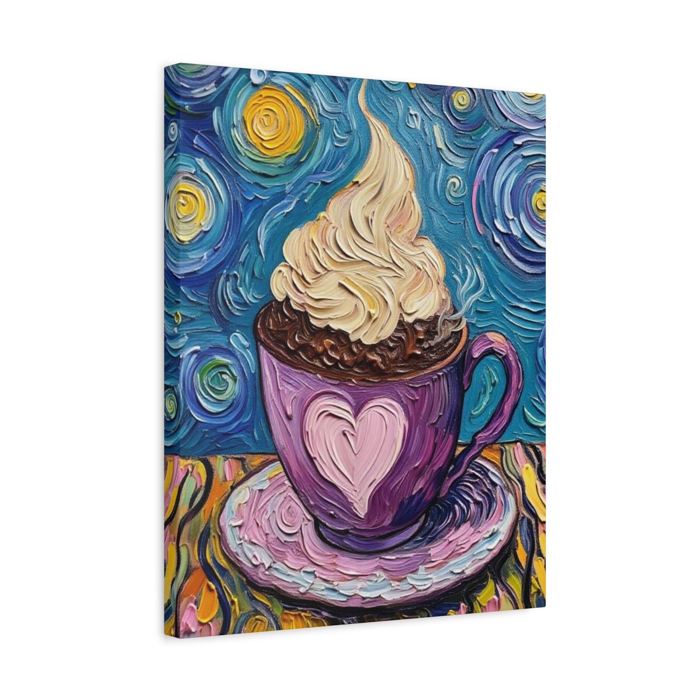 Whipped Hot Chocolate Cup Matte Canvas